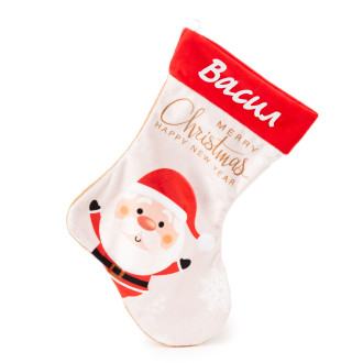 Коледен чорап с Дядо Коледа с Надпис