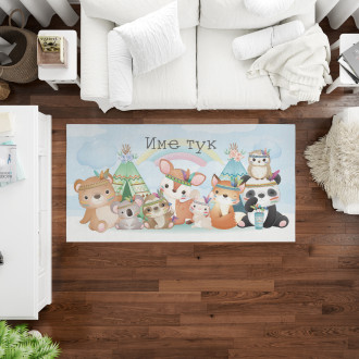 Детски килим с Животни