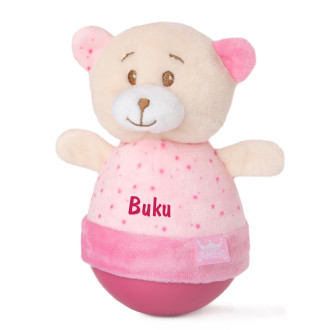 Мече-невеляшка Роли-Поли с Надпис - Розов