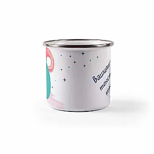 Емайлирано канче с надпис - Зодия Овен 2 — изглед 2