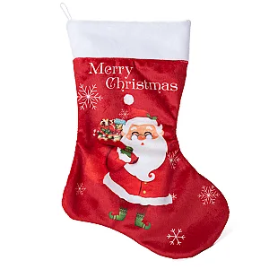 Коледен чорап Дядо Коледа /Merry Christmas/ с Надпис — изглед 3