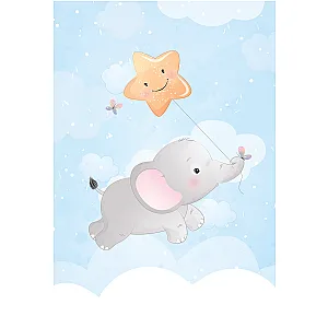 Плюшено одеяло - Слонче с балон — изглед 4