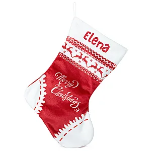 Коледен чорап Merry Christmas с Надпис — изглед 2